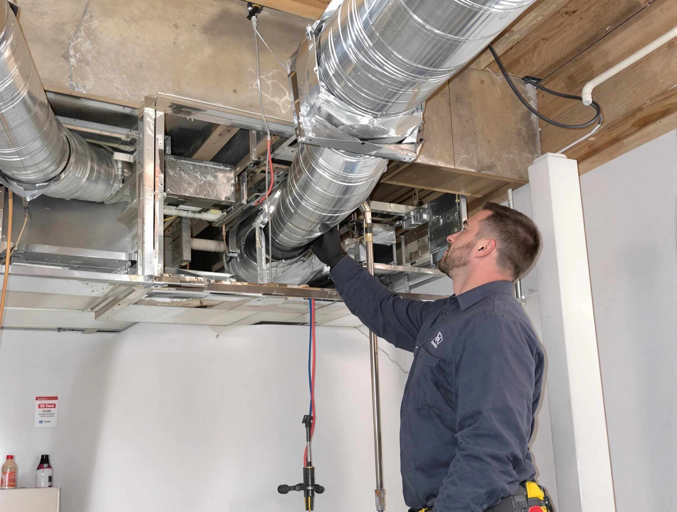 Avondale Air Duct Cleaning technician performing professional air duct repair using specialized tools in Avondale