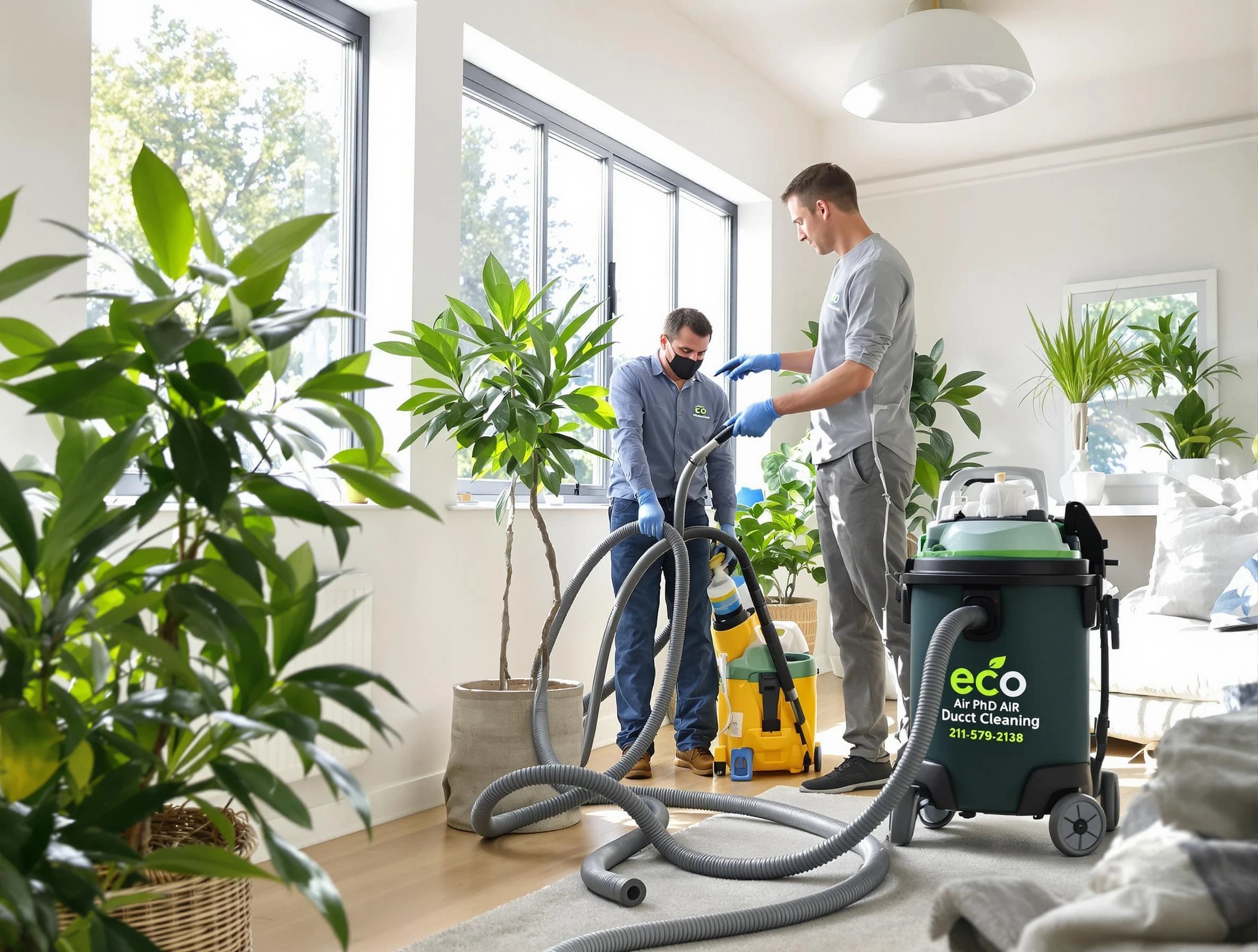 Avondale Air Duct Cleaning technician performing eco-friendly duct cleaning using sustainable methods in Avondale