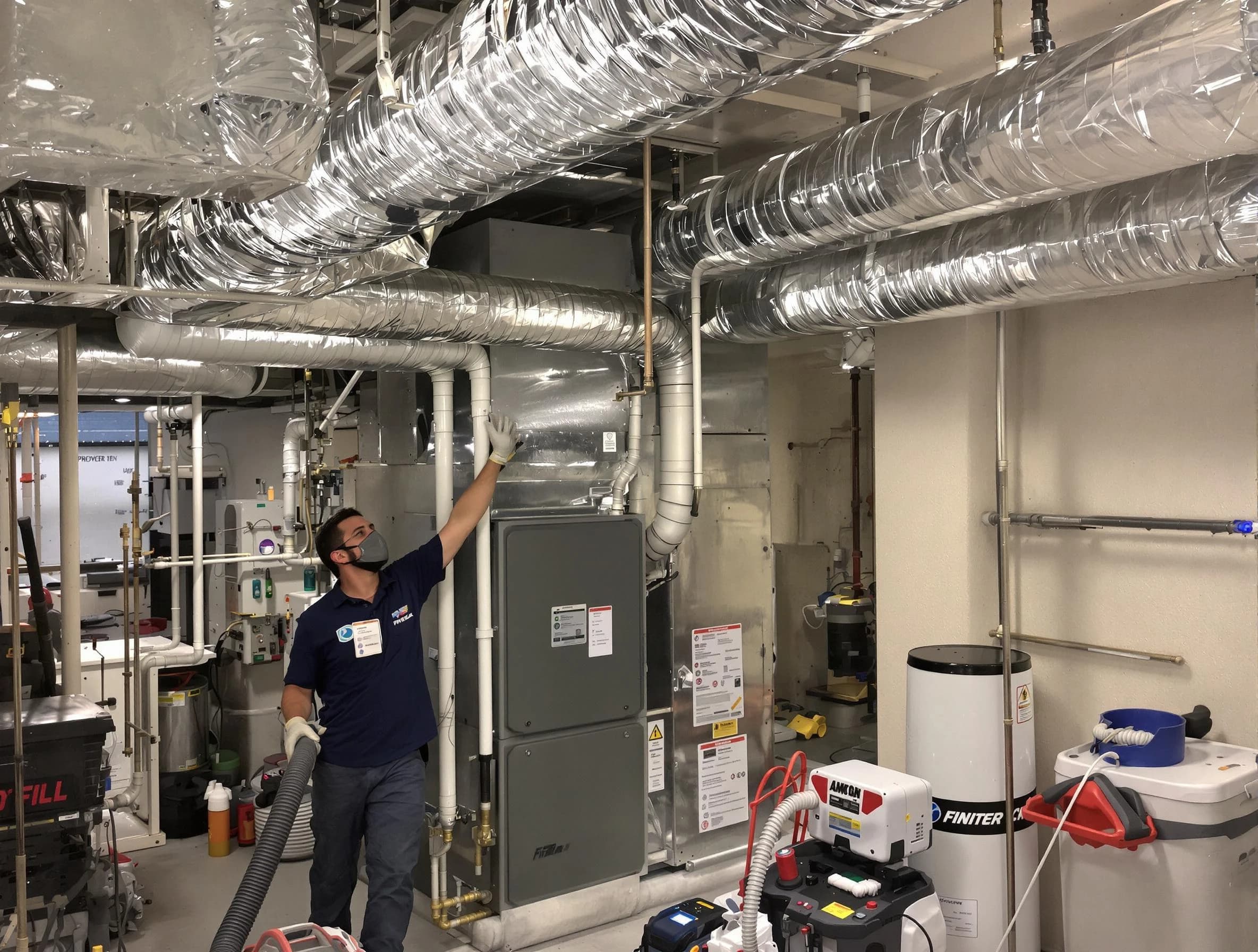 Avondale Air Duct Cleaning specialist performing thorough furnace duct cleaning in a Avondale residence