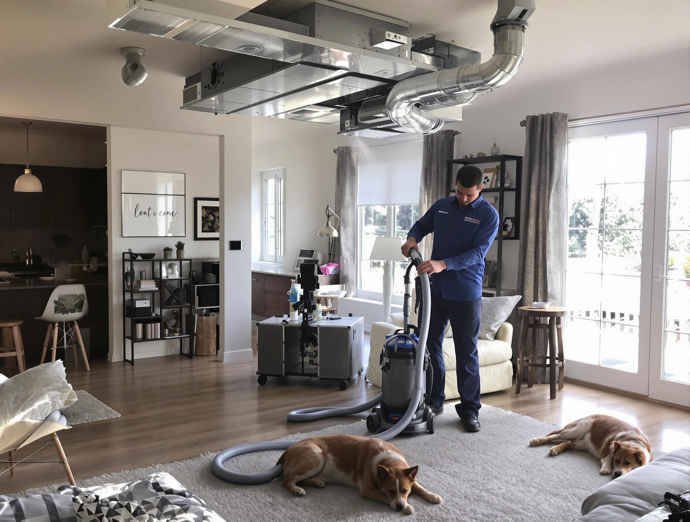 Avondale Air Duct Cleaning technician performing detailed indoor duct cleaning for improved air quality in Avondale