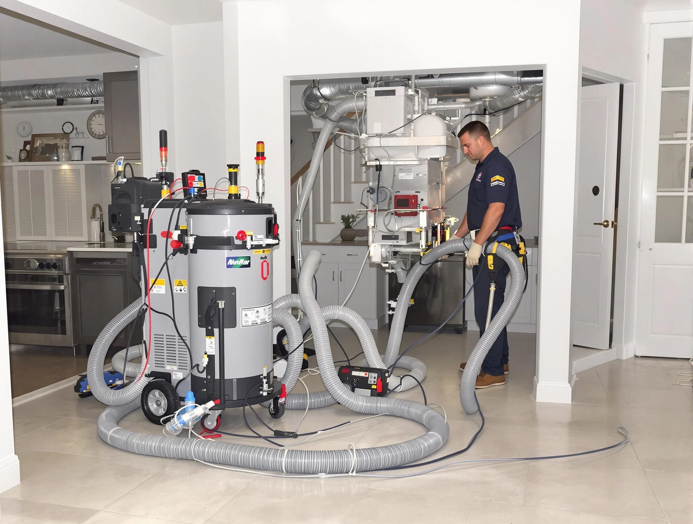 Avondale Air Duct Cleaning technician operating negative pressure cleaning equipment for thorough duct maintenance in Avondale