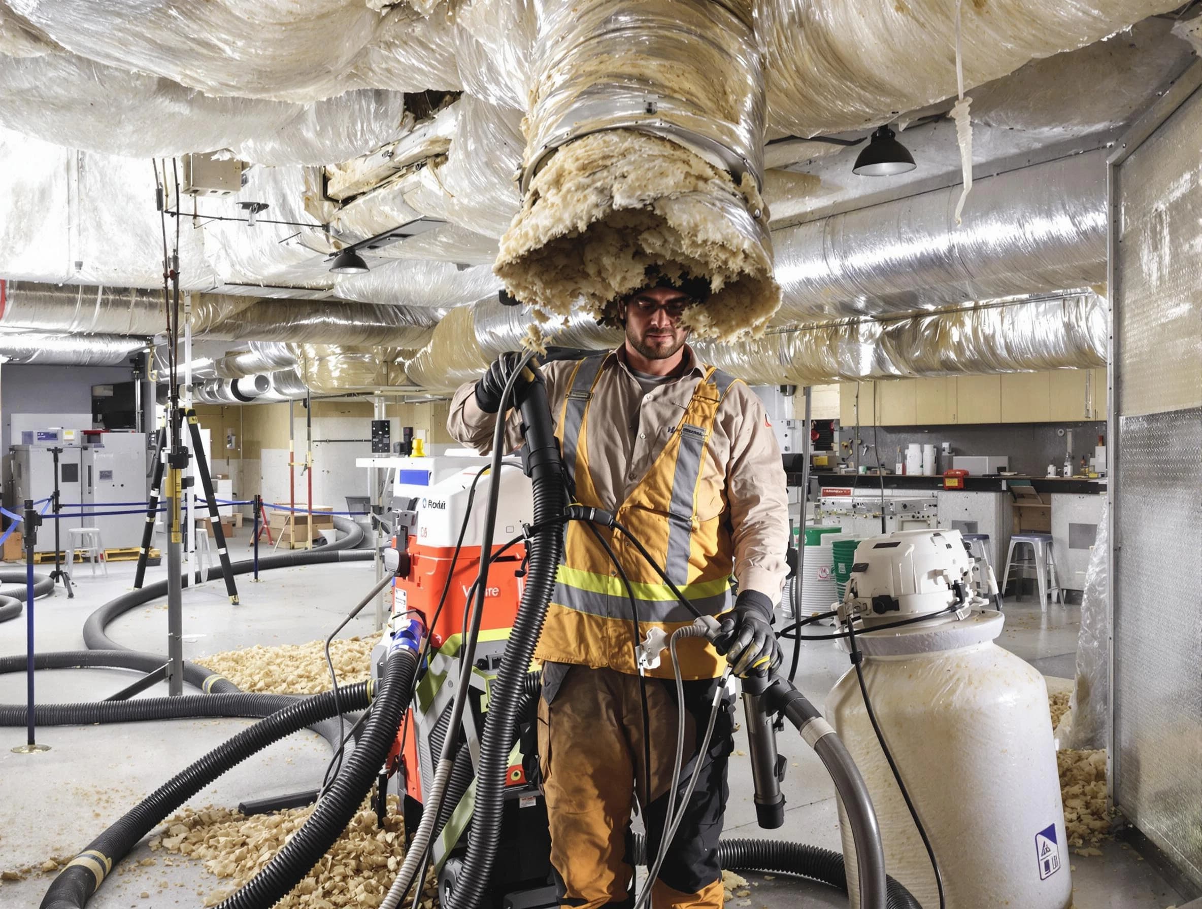 Professional vacuum insulation removal by Avondale Air Duct Cleaning expert in Avondale