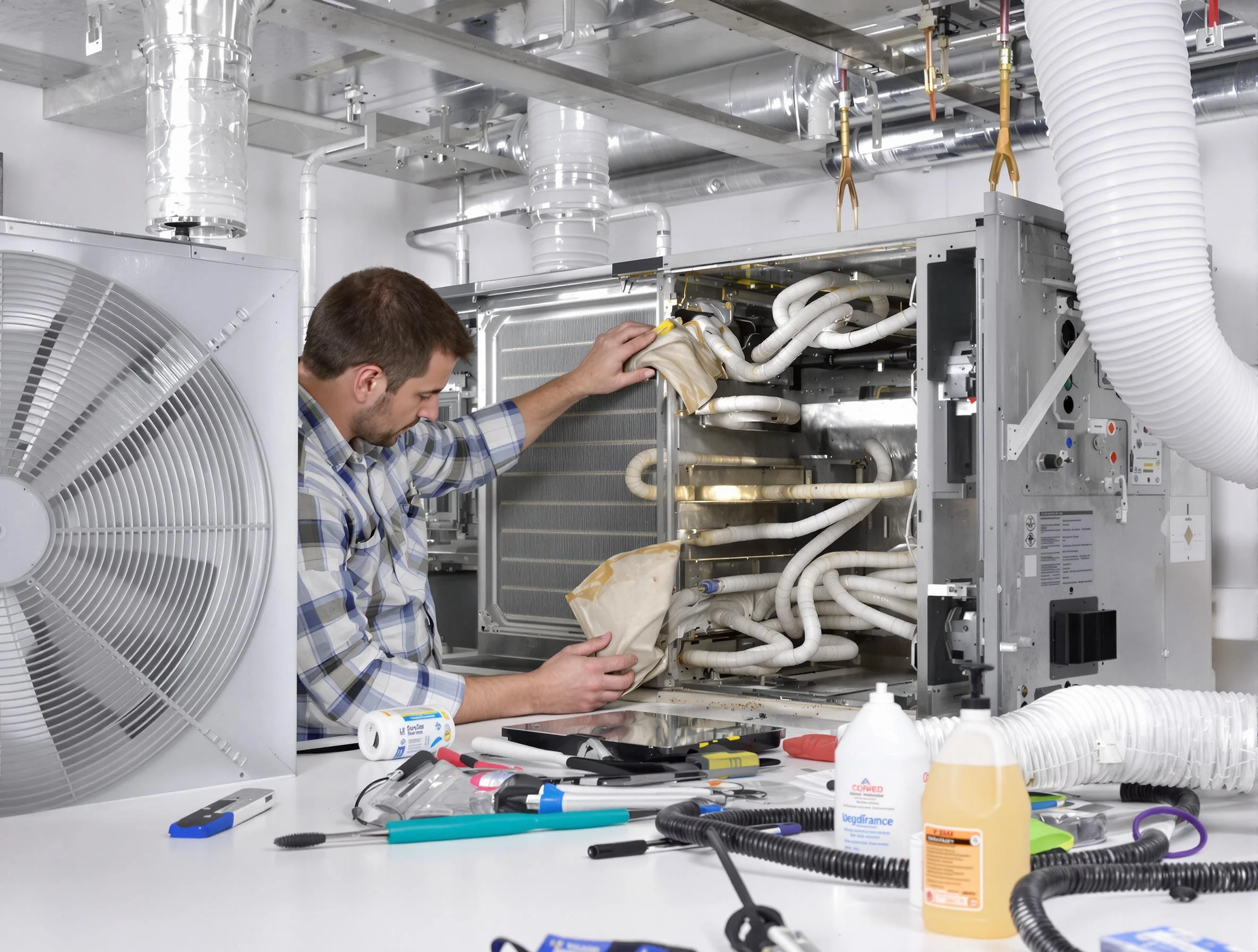 Avondale Air Duct Cleaning specialist performing precision AC coil cleaning in Avondale