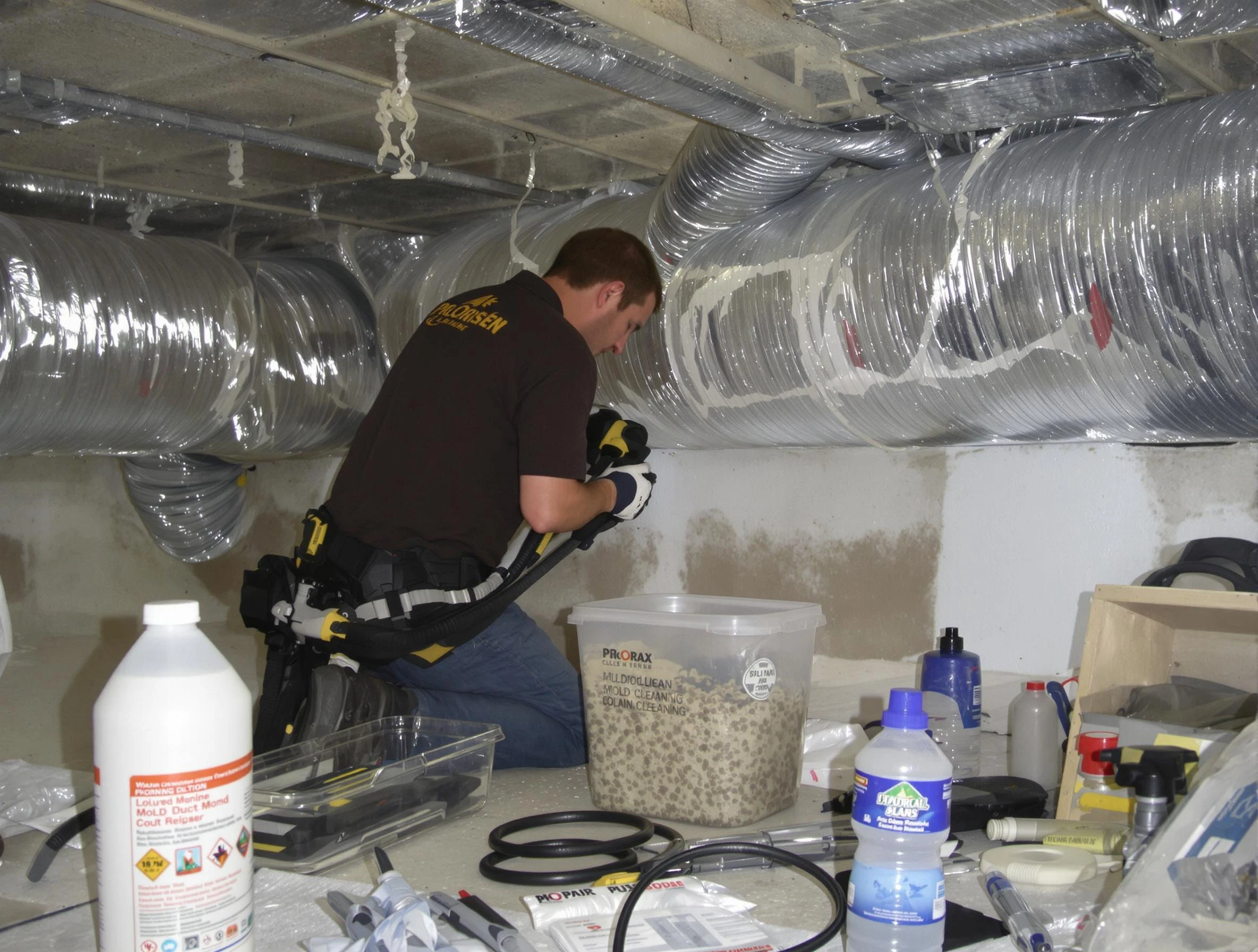 Avondale Air Duct Cleaning specialist performing professional mold removal from air ducts in Avondale