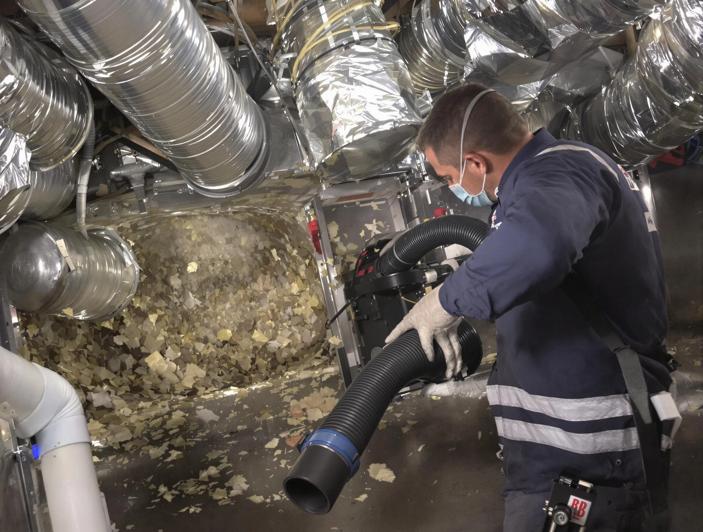 Avondale Air Duct Cleaning specialist operating negative pressure cleaning equipment for thorough duct maintenance in Avondale